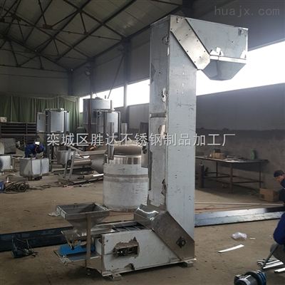 sd 65jk 不銹鋼料斗谷物糧食斗式上料機 塑料 轉(zhuǎn)斗式提升機價格 欒城區(qū)勝達不銹鋼制品加工廠
